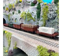 Convoi de 5 wagons de marchandises, DR, Ep III - TRIX 24075 - HO 1/87