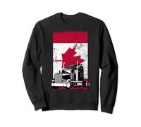 Convoi de la liberté du conducteur de camion avec drapeau canadien Sweatshirt