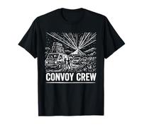 Convoy Crew Rave 1990 Free Party Oldskool Raving Design T-Shirt