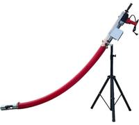 Convoyeur à grains avec support réglable 5 m | Transport robuste, soja de blé de maïs, ciment en poudre et sable, conduit par moteur, tube de boue flexible
