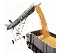 Convoyeur à granulés avec support, convoyeur à bande grimpant industriel, convoyeur de ciment, de sable et de poudre, machine pour produits agricoles, maïs, granulés et farine(4m,W40cm)