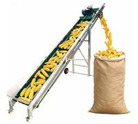 Convoyeur électrique en PVC pour escalade et levage 2 m x 40 cm Machine de transport de poudre et granulés pour fermes maïs, pommes de terre, légumes et manipulation de matériaux