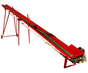 Convoyeur tapis d'évacuation à moteur thermique essence 2,5ch - 7,5 m - Idéal pour bois de chauffage Stattos HTB75