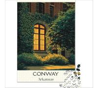 Conway Arkansas Puzzle 1000 pièces pour Adolescents | puzzle après un long trajet une activité relaxante pour le soir pour décompresser complètement à la maison en douceur38x26cm