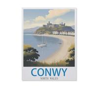 Conwy North Wales，Puzzle 1000 Pieces of Paper Puzzles Suitable for Adults Children Families Stress Relief Puzzle Games（26x38cm）-FD75