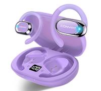 Conyat AI Ecouteur Traducteur Instantané, 58H Bluetooth 5.4 Ecouteurs sans Fil Open Ear avec 164 Langues, 3 en 1 Écouteur Traduction Vocale Instantanée, 7 Modes de Traduction, pour Affaires, Violet