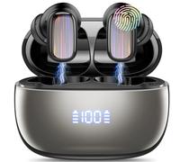 Conyat Ecouteur Traducteur Instantané, 40 Heure Bluetooth 5.4 Ecouteurs sans Fil avec 164 Langues, 3 en 1 Écouteur AI Traduction Vocale Instantanée, 7 Modes de Traduction pour Affaires/Études, Noir