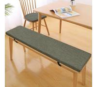 Cooalinar Coussin de banc de jardin, de baie vitrée, rectangulaire avec boucle, lavable, antidérapant, doux, pour jardin, balançoire