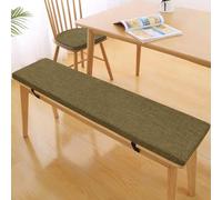 Cooalinar Coussin de banc de jardin, de baie vitrée, rectangulaire avec boucle, lavable, antidérapant, doux, pour jardin, balançoire