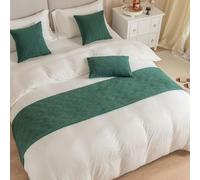 Cooalinar ÉCharpe De Lit,Chemin De Lit HôTel,Chemins De Lit,Drapeau De Lit,Chemin De Lit HôTel Doux Qui Ne Se DéColore Pas,Couleur Unie Chemin De Lit HôTel,Doux,pour HotêL Chambre