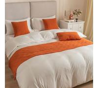 Cooalinar ÉCharpe De Lit,Chemin De Lit HôTel,Chemins De Lit,Drapeau De Lit,Chemin De Lit HôTel Doux Qui Ne Se DéColore Pas,Couleur Unie Chemin De Lit HôTel,Doux,pour HotêL Chambre