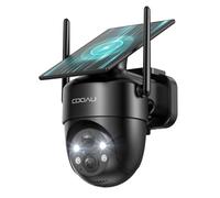 COOAU 2K Camera Surveillance WiFi Exterieure sans Fil, Caméra Solaire 3MP