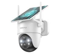 COOAU 2K Camera Surveillance WiFi Exterieure sans Fil | Caméra Solaire 3MP 360° PTZ, Wi-FI 6, Détection PIR Intelligente, Alarme Anti-Intrusion, Vision Nocturne Couleur, Recharge Basse Luminosité
