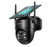 COOAU 2K Camera Surveillance WiFi Exterieure sans Fil | Caméra Solaire 3MP 360° PTZ, Wi-FI 6, Détection PIR Intelligente, Alarme Anti-Intrusion, Installation Facile, Recharge Basse Luminosité, IP66