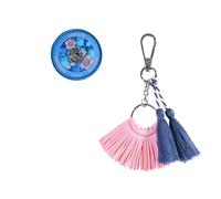 coocazoo Colour Up Ensemble de pendentifs & clip pour sac à dos d'écolier Coocazoo Motif & Pendentif interchangeable & personnalisé à partir de la 3e année, Aloha - Bleu/rose, Aloha