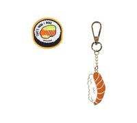 coocazoo Colour UP Kit pendentif & patch velcro pour sac à dos d'écolier Mate, Joker & Porter, motif & pendentif, interchangeable & individuel, à partir de la 3ème année, Sushi Love