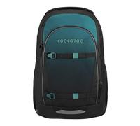 Coocazoo Every Sac à dos d'écolier ergonomique et réglable en hauteur avec sangle de poitrine et ceinture abdominale, Bleu sarcelle - Noir et bleu, Bleu sarcelle