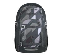 Coocazoo Mate Sac à dos d'écolier ergonomique et réglable en hauteur et en taille avec sangle de poitrine et ceinture abdominale, Dark Race - Gris, Dark Race