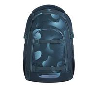 Coocazoo Mate Sac à dos d'écolier ergonomique et réglable en hauteur et en taille avec sangle de poitrine et ceinture abdominale, Aqua Flow - Bleu, Aqua Flow