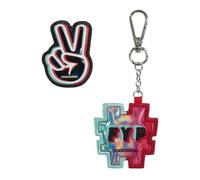 coocazoo Pendentif Accessoires pour cartables Colour Up-Set (2 pièces) Social Life noir rouge