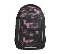 coocazoo Porter Pink Illusion Sac à dos d'écolier ergonomique et réglable en hauteur avec sangle de poitrine et ceinture ventrale pour enfants à partir de la 3e classe Noir/rose