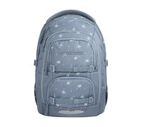 Coocazoo PORTER Sac à dos d'écolier « Bloomy Daisy », gris clair, ergonomique et réglable, hauteur et taille, avec sangle de poitrine et ceinture ventrale, à partir de la 3ème classe