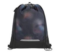 coocazoo Sac de gym avec poche zippée et cordon de serrage, éléments réfléchissants, boucle de fixation pour sac à dos d'écolier, 10 litres, 3ème classe, Rainbow Illusion - Noir, Rainbow Illusion