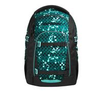 coocazoo Sac d'école noir pétrole pour fille et garçon - Mate School Backpack Pixel Blox 337150