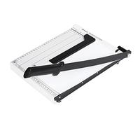 COOCHEER Coupeur de papier Coupeur de papier pour feuilles A4, coupe sur système de sécurité automatique, coupe simultanée10 feuilles de papier, Blanc