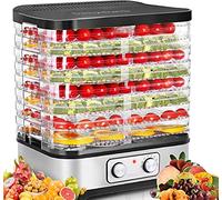 COOCHEER Déshydrateur alimentaire 8 Plateaux, Déshydrateur pour Légume Fruit Viande, Réglages de Température avec bouton rotatif, 400W