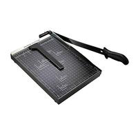COOCHEER Massicot A4 470mm Capacité 12 Feuilles - Métal Noir Mat