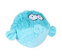 Coockoo, Jouet Gary 17x20x12cm Bleu, Jouet coloré et résistant pour Chiens, avec Squeaker, Balle épineuse en TPR enveloppée dans de la Peluche Douce, Velouté