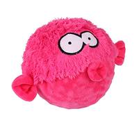 COOCKOO, Jouet Gary 17x20x12cm Rose, Jouet coloré et résistant pour Chiens, avec Squeaker, Balle épineuse en TPR enveloppée dans de la Peluche Douce, Velouté