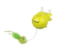 Coockoo, Jouet pour Chat Roxy 8x8x10,5cm Vert, Jouet Laser électronique avec Clip, Rechargeable Via USB, Mouvements imprévisibles, Silencieux, Couleurs Flashy