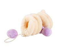 Coockoo Jouet pour Chat Twister Beige Peluche Forme Spirale 36x10 CM Amusement