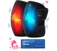 CooCoCo Masseur de genou éligible à la FSA pour soulager la douleur, cadeau d'anniversaire pour homme, femme, papa, maman, coussin chauffant éligible à la HSA pour genou, masseur de genou avec chaleur