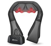 CooCoCo Masseur Shiatsu du dos et du cou, chauffage pour soulager les douleurs des tissus profonds, massage 4D pour soulager les jambes, les muscles des pieds, cadeau pour maman, papa, homme et femme