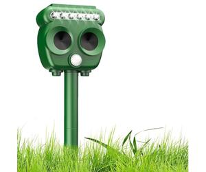 COODAY 2026 Répulsif solaire pour chat de jardin, à ultrasons, avec lumière LED, résistant aux intempéries, IP65, efficace contre les chats, chiens, oiseaux, renards, rats, martres, souris