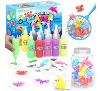 Coodoo Aqua Gelz Set, Kit de 10 Flacons de Gel Hydrogel Magique et 8 Moules, Magique et Créative Activité Manuelle Enfant, Cadeau Jouets Créatifs Magiques pour Enfants Garçons et Filles