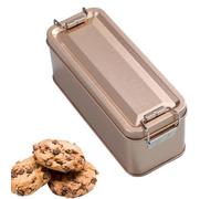 Coods À Biscuits En Métal - Support De Récipient En Étain À Poussière, Porte-étapes, Conteneur De Rangement De Canettes En Filet | Conteneur De Rangement Des Boîtes De Boîtes À Poussière Avec Couvercl