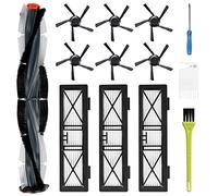 Coodss Pièces de rechange pour Neato Botvac Série D D3 D4 D5 D6 D7 D75 D80 D85 Kit d'accessoires pour aspirateur robot comprenant 1 brosse principale, 3 filtres Hepa et 6 brosses latérales