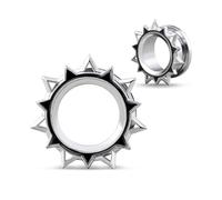 COOEAR Écrou retour en acier inoxydable Tunnel d'oreille et bouchons de mesure pour boucles d'oreilles, design simple Piercing Expander Stretcher, 5/8"(16mm), Acier inoxydable, Grès