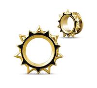 COOEAR Écrou retour en acier inoxydable Tunnel d'oreille et bouchons Instruments pour boucles d'oreilles, design simple Piercing Expander Stretcher, 2g(6mm), Acier inoxydable, Grès