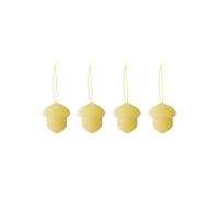 Cooee Design Cooee Décoration de Noël Laiton Lot de 4 Acorn