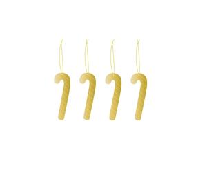 Cooee Design Cooee Décoration de Noël Laiton Lot de 4 Candy cane