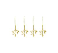 Cooee Design Cooee Décoration de Noël Laiton Lot de 4 Mistletoe