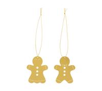 Cooee Design Décoration de Noël pain d’épice 6 cm Laiton