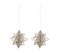 Cooee Design Suspension décorative en forme d'étoile Paper Nova lot de 2 Sable