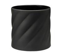 Cooee Design Twist pot de fleurs Noir. taille M Ø19 cm
