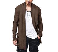 COOFANDY Mode pour homme | Doux et confortable, léger drapé, parfait pour un usage quotidien, Halloween, homme brûlant avec poches latérales